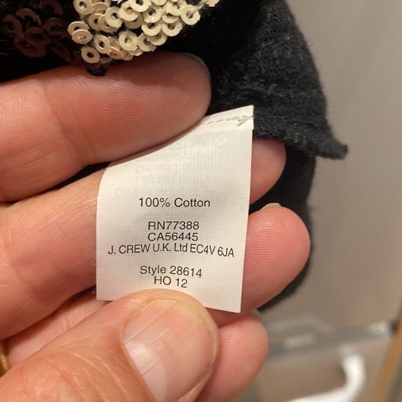 J crew sequined crop t shirt - Picture 4 of 5